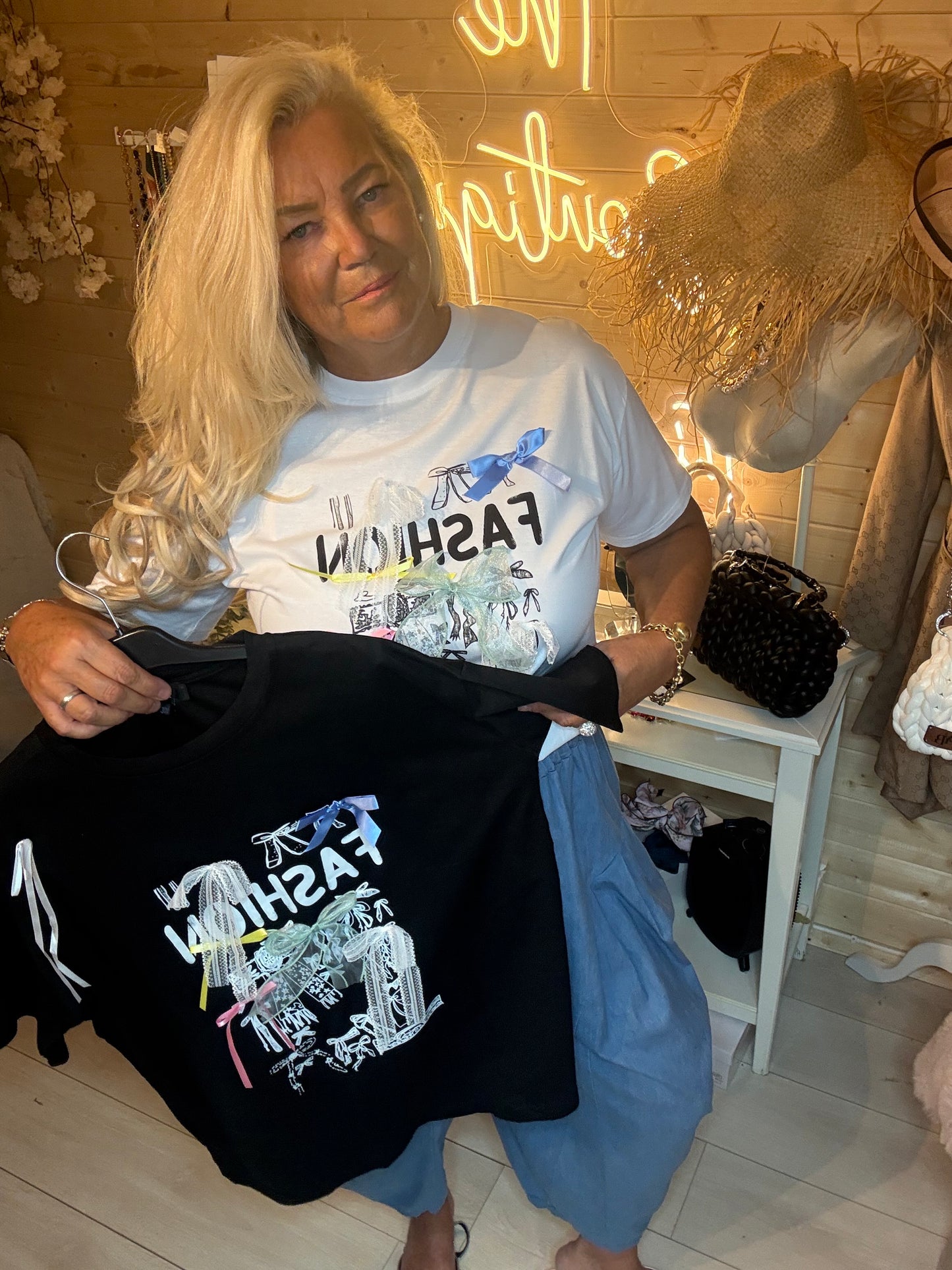 Fashion Graphic T-Shirt White or Black S/M & M/L