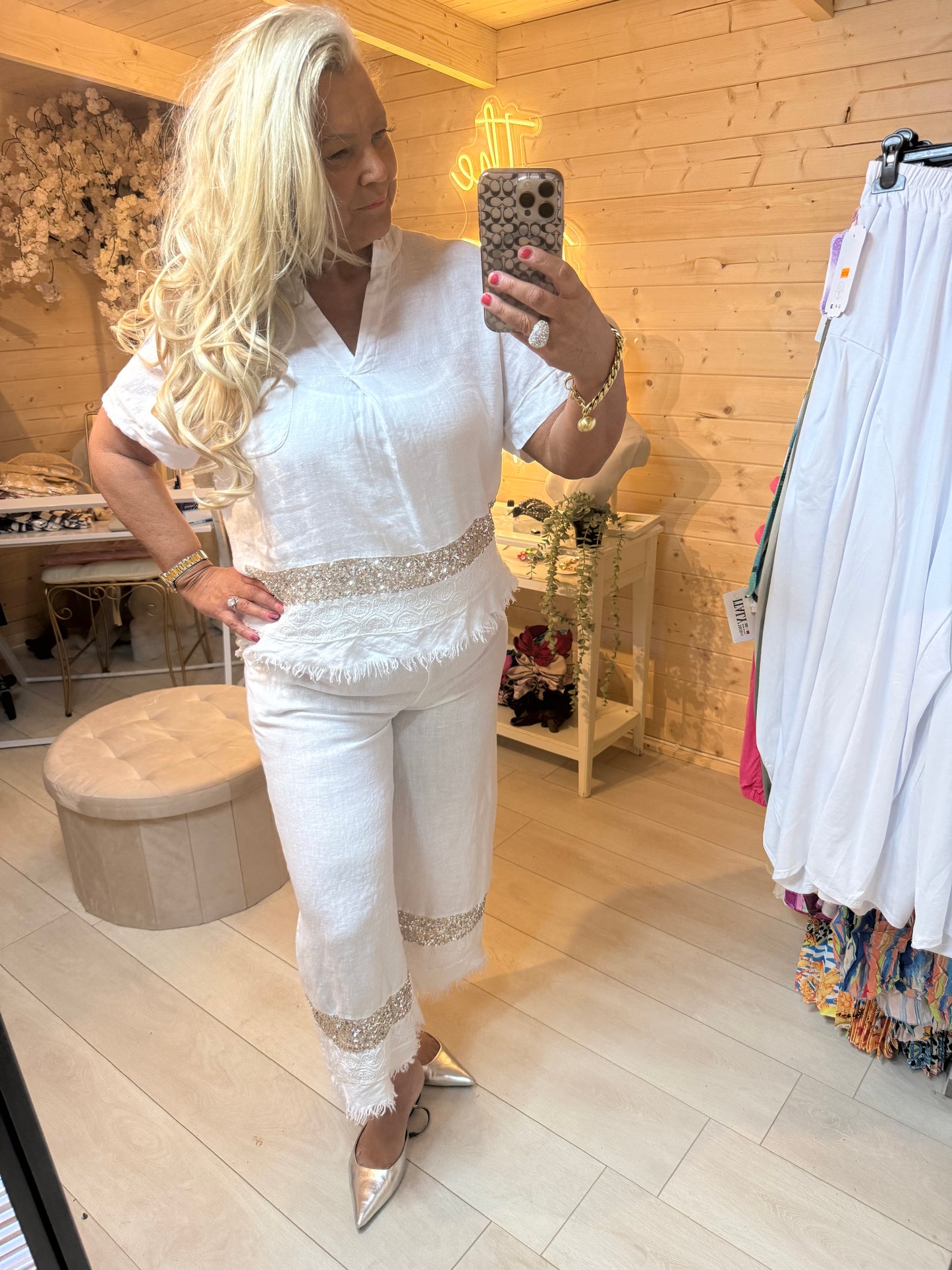 Deluxe Sequin Edge Top