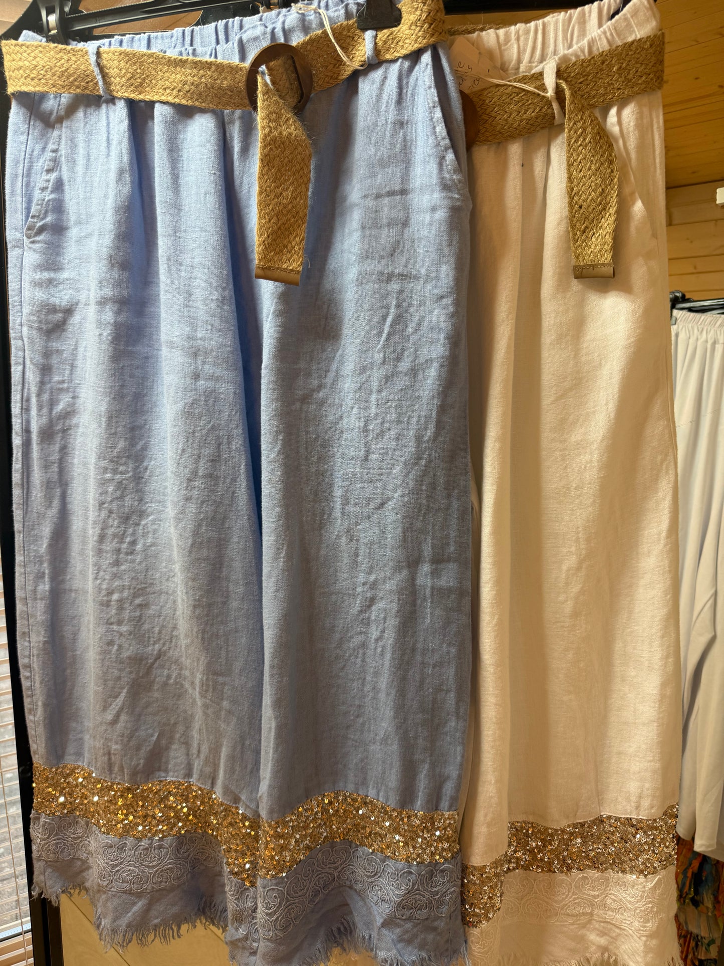 Deluxe Sequin Edge Trousers