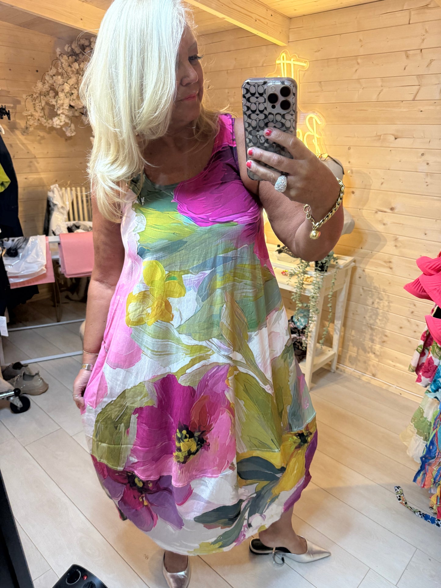 Flower Burst Sleeveless Dress