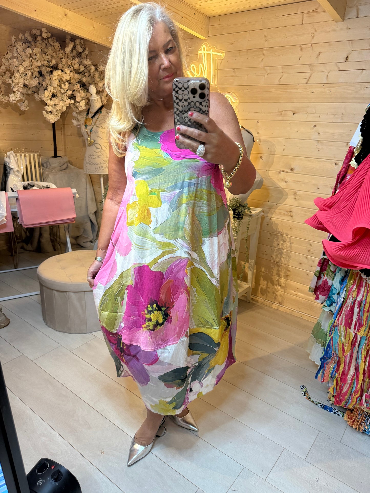 Flower Burst Sleeveless Dress