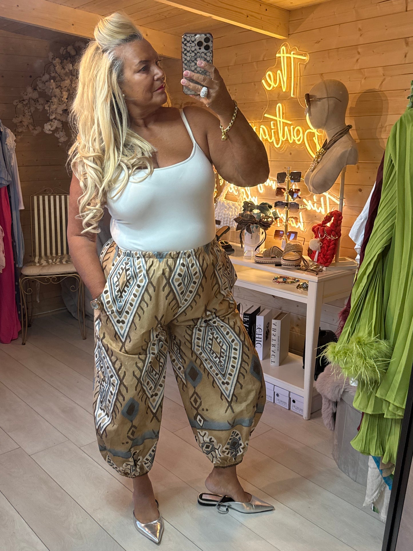 Aztec Print Harem Trousers | One Size 8-18
